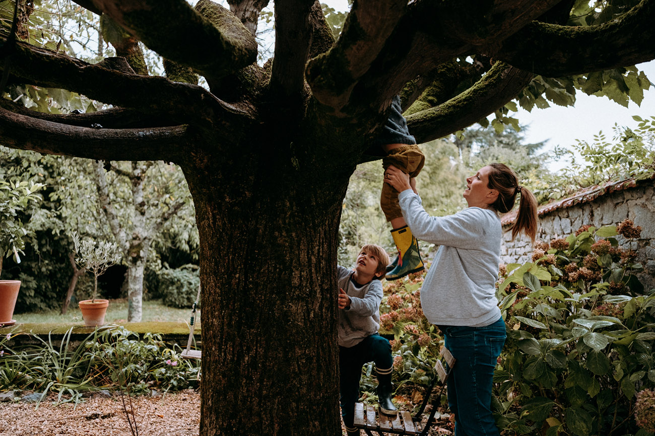 Séance photo grossesse et famille Haute-Vienne Limoges arbre
    