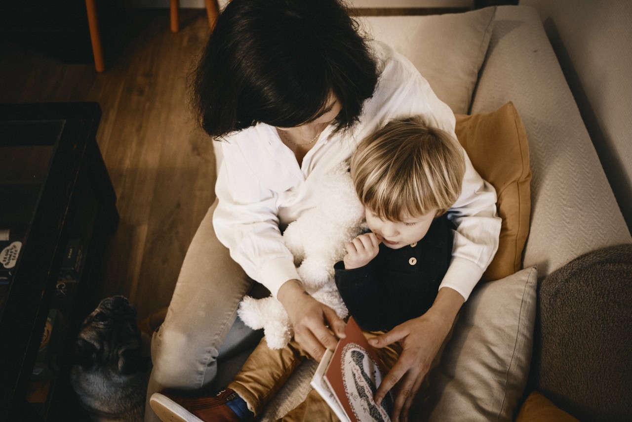 Moment de partage maman bébé