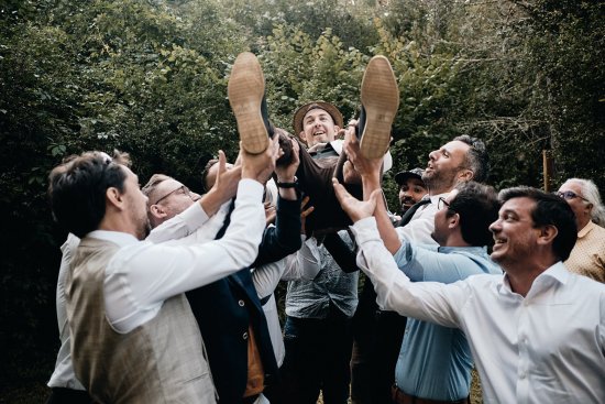 Saut du marié mariage Champêtre en Dordogne