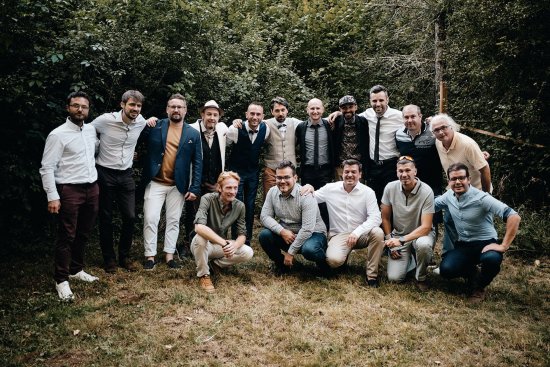 Groupe amis du marié mariage Champêtre en Dordogne