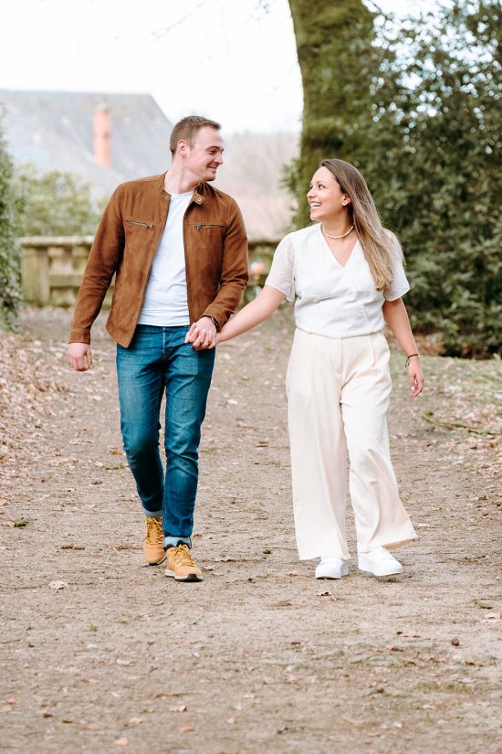 Photo d'un couple lors d'une séance engagement avant leur mariage en Haute-Vienne